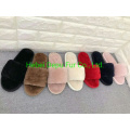 High Quality Sheepskin Slippers in Pink Color